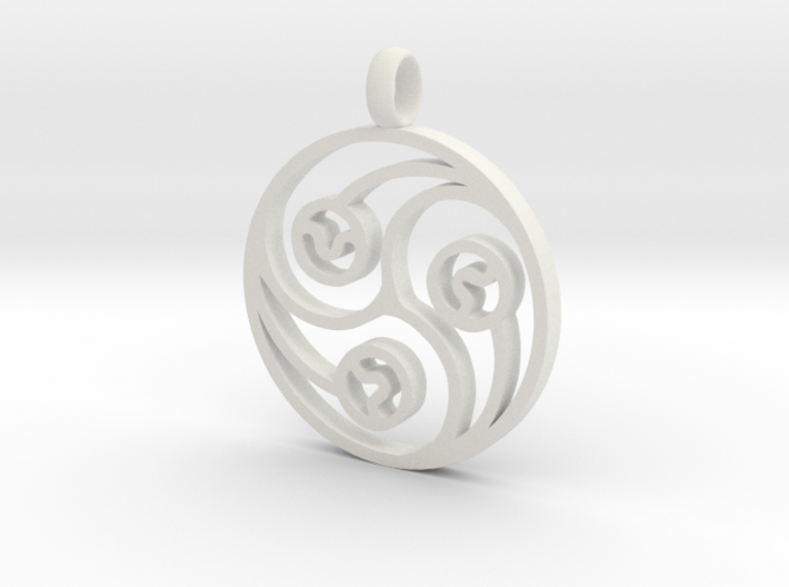 Trinity Pendant 3d printed