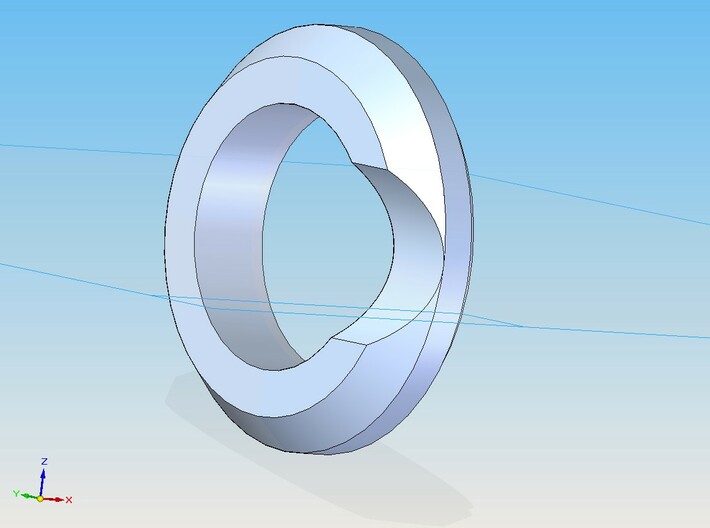 PZ3 Suspension arm flange 3d printed