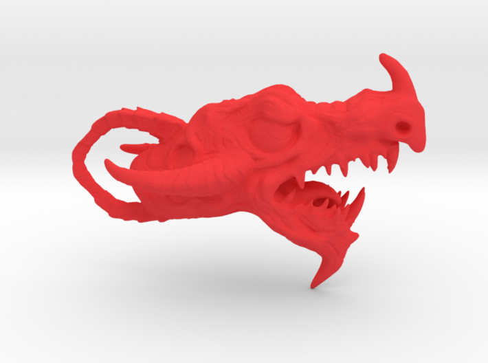 Dragon head pendant 3d printed 