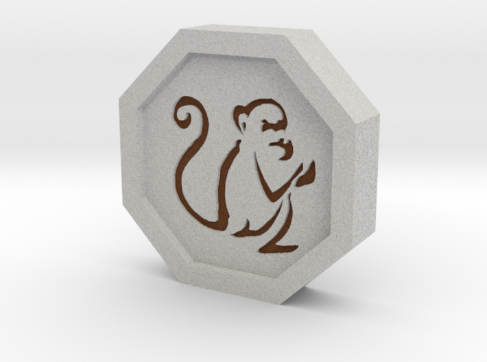 Monkey Talisman 3d printed