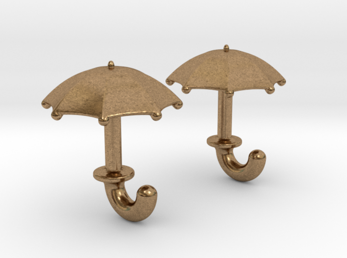 Umbrella Cufflinks 3d printed