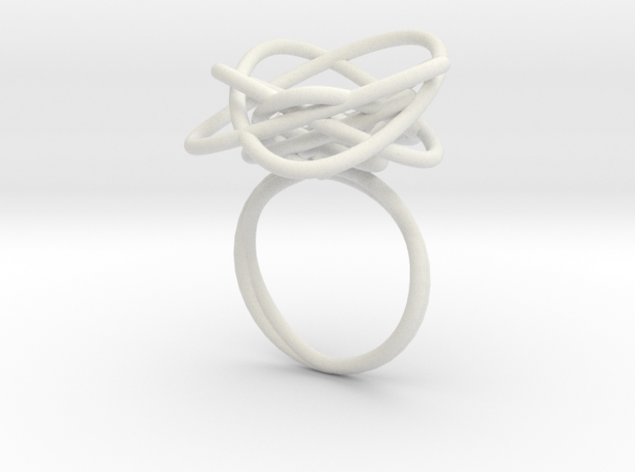 Sprouted Spiral Ring (Size 8) 3d printed 