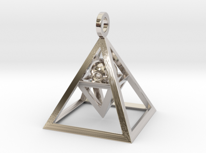 Sight of Pyramid Pendant Mini 3d printed