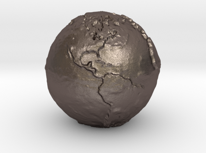 Tactile Miniature Earth 3d printed