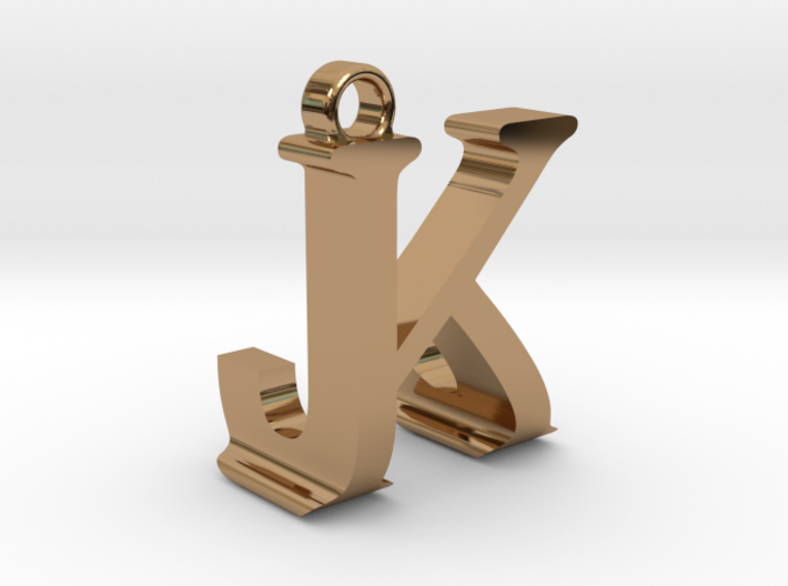 J&amp;A keychain hanger 3d printed