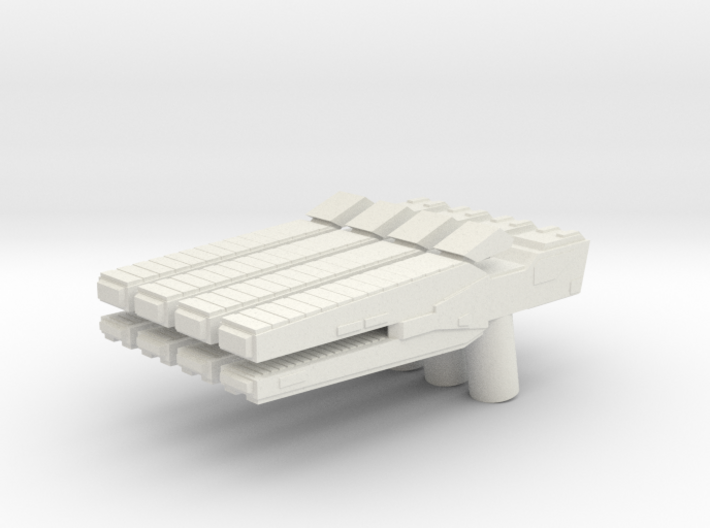 Custom rail gun x4 for Lego minifigs 3d printed