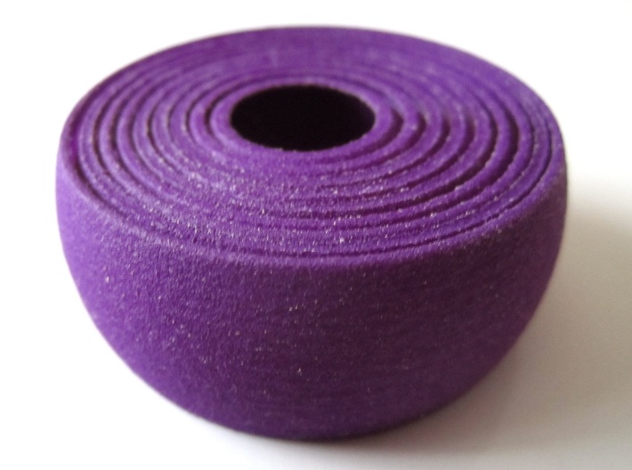 Onion Slice 3d printed In Purple Strong and Flexible