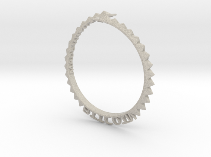 Bitcoin Bracelet 3d printed