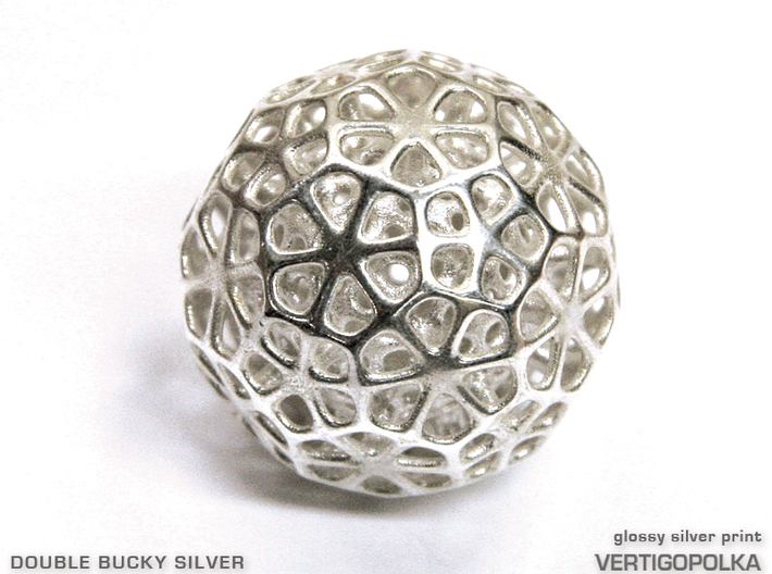 Double Bucky Silver 3d printed