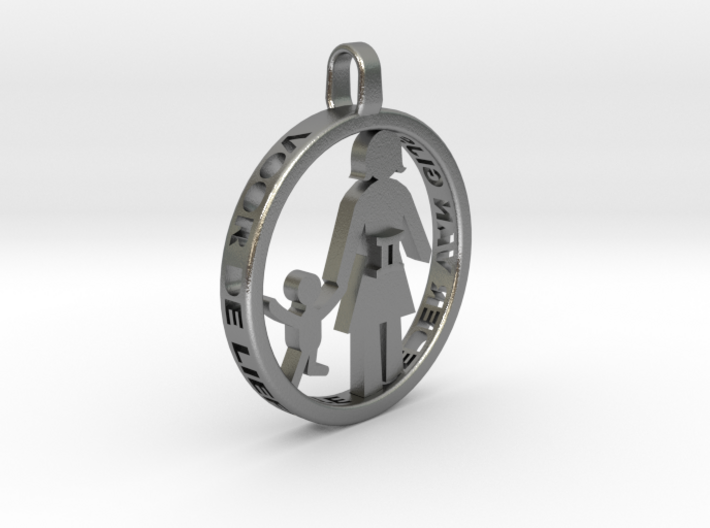 Mothersday Pendant mother and child 3d printed mothersday pendant