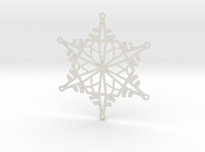 Arcs Snowflake - Flat 3d printed 