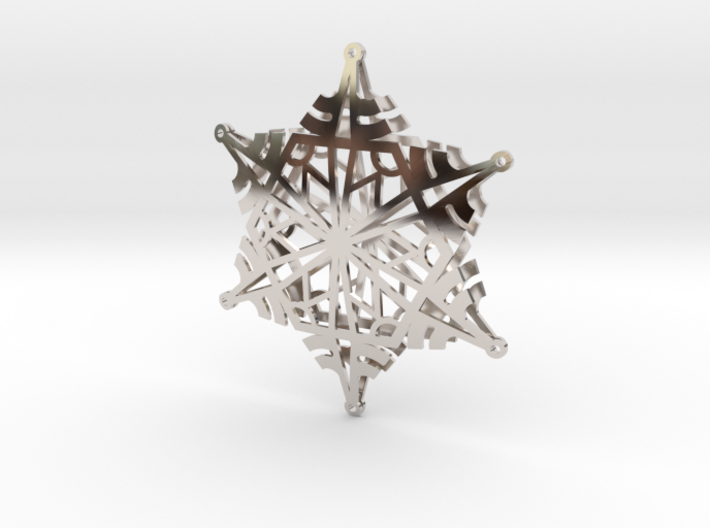 Arcs Snowflake - 3D 3d printed