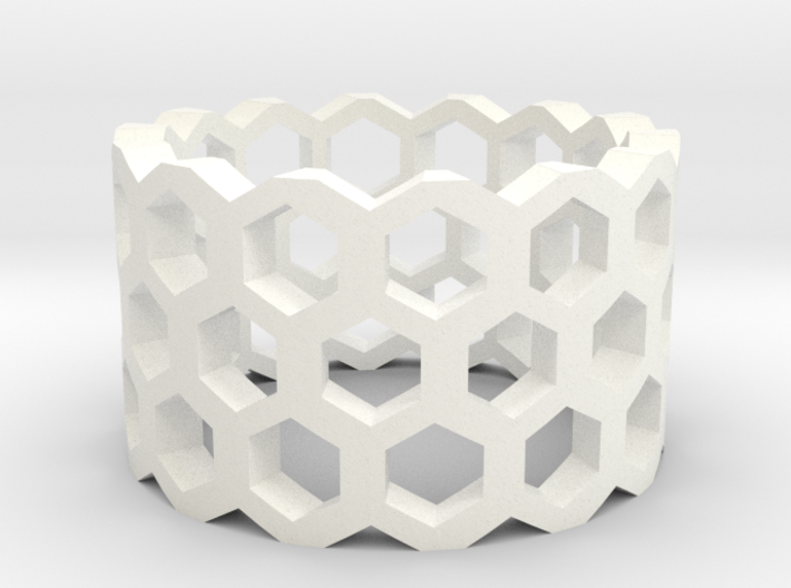 Honeycomb Ring Size 9 3d printed