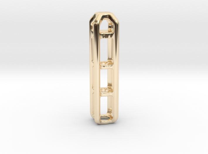 Tritium Lantern 4B (Silver/Brass/Plastic) 3d printed