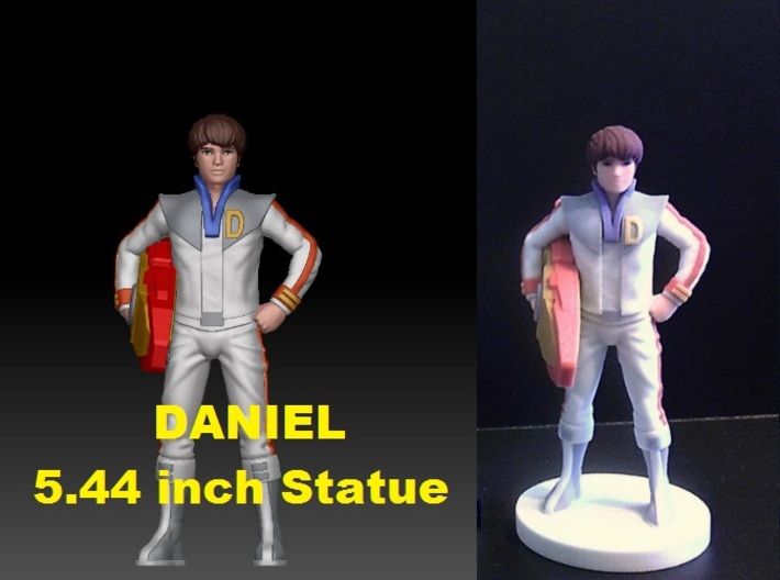 Daniel homage Space Boy 5.44inch Full Color Statue 3d printed Daniel 5.44inch figure printed in Full Color Sandstone
