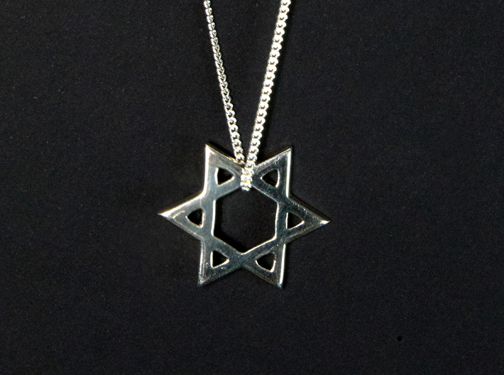 &quot;Star of David&quot; pendant 3d printed