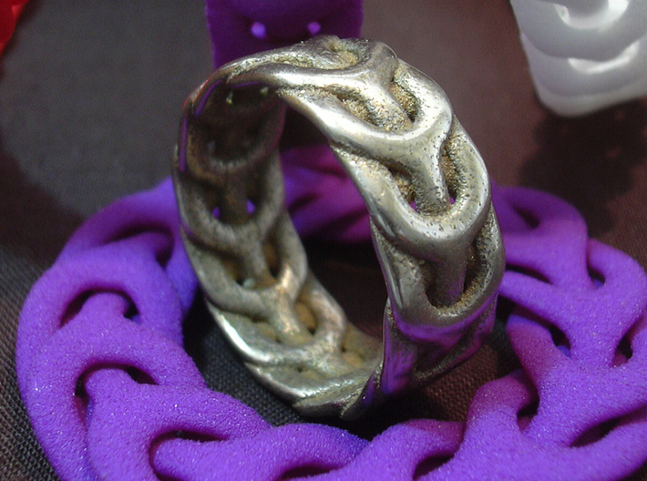 Three Phase Ring 3d printed Photo - 3D printed in stainless steel