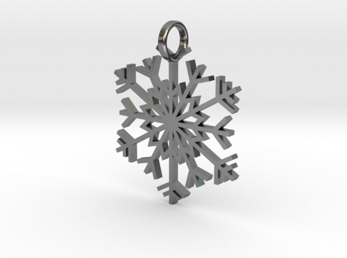 Snowflake Simple Pendent/Charm 3d printed