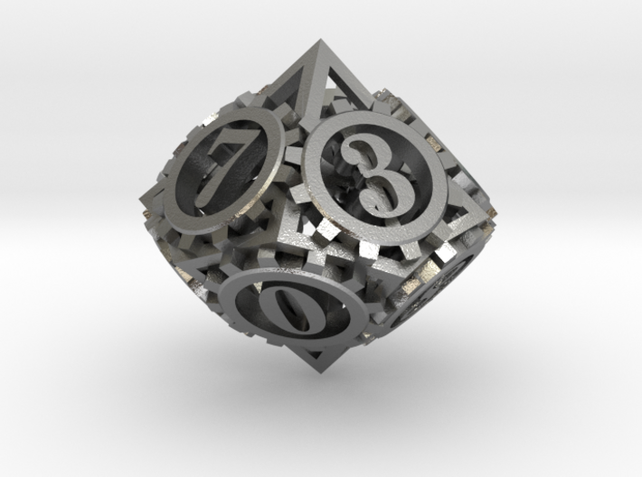 Steampunk Gear d10 3d printed