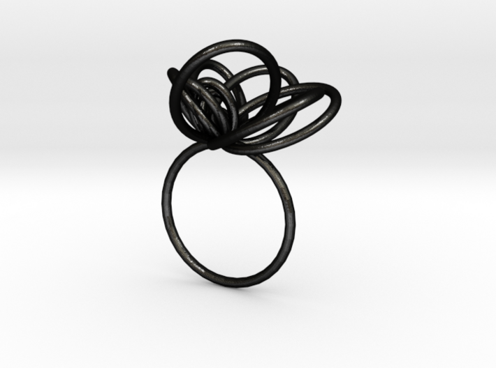 Flora Ring A (Size 9) 3d printed