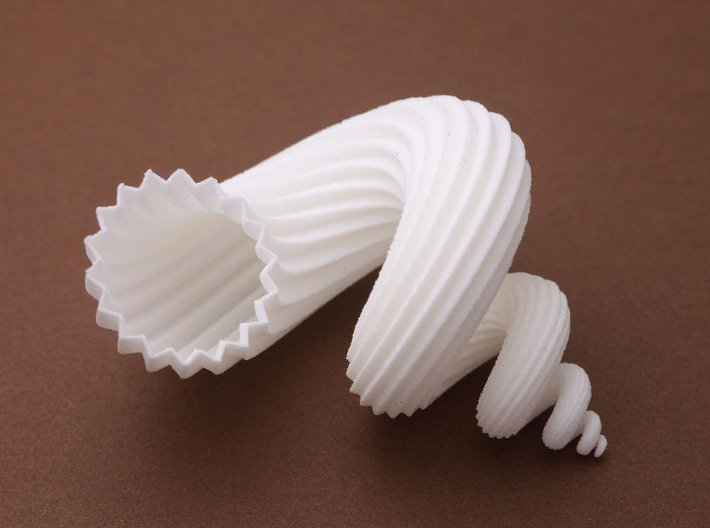 auger stellatus shell - seashell 3d printed