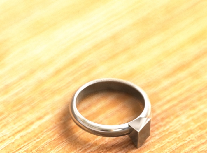 Cristall Ring 4, 6 size 3d printed