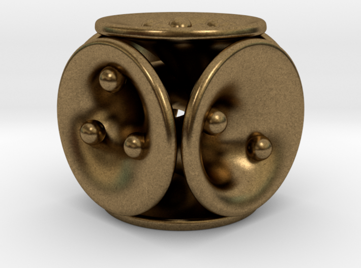 tubes&amp;spheres dice 3d printed