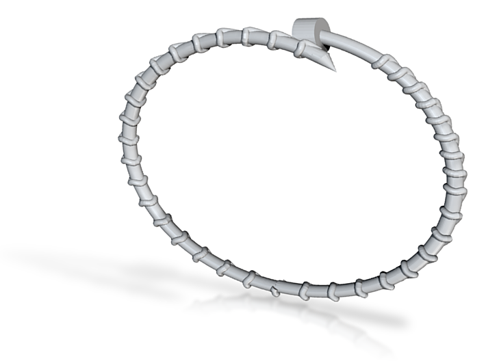 Dainty Screw Bracelet -Large 3d printed