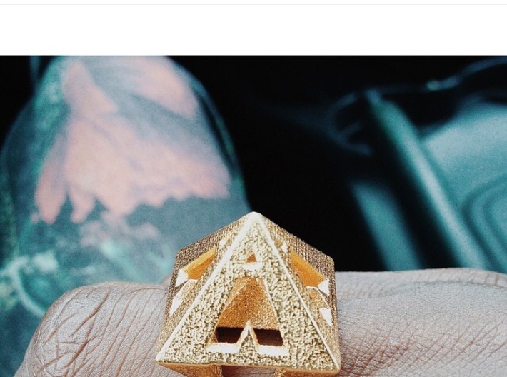  Pyramid Ring Size9 3d printed 