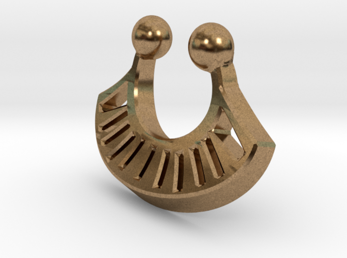 Tribal Fan Nose RIng 3d printed