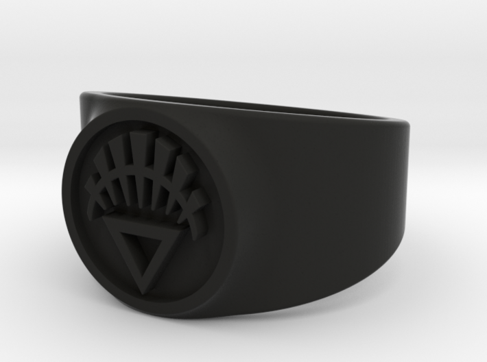 White Life GL Ring Sz 14 3d printed