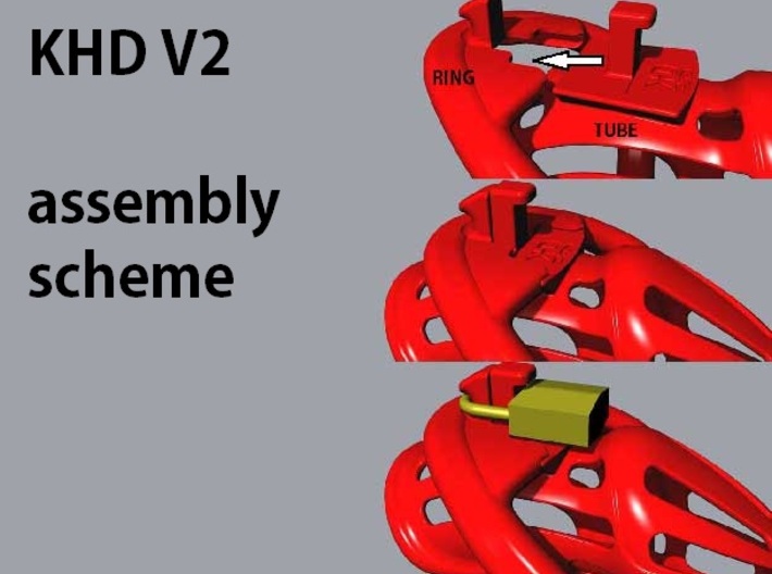 KHD V2 - semifinished tube 3d printed 
