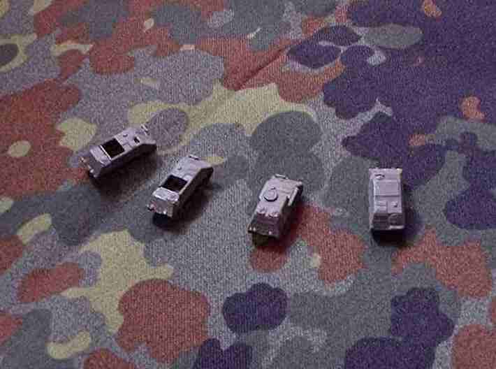 1/300 Bundeswehr HS30 variants 3d printed Top View of painted models