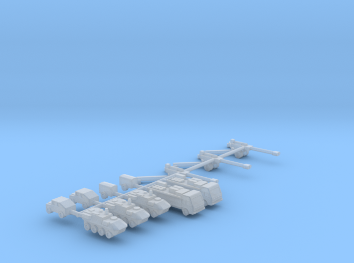 1/600 155mm M198 Gun Section 3d printed