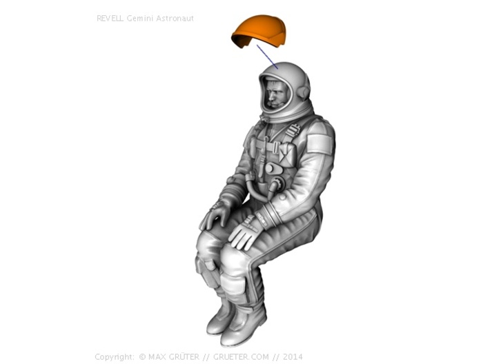 Gemini Astronaut 1:24 (Revell Version) Visor 3d printed