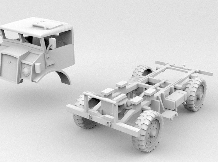 CMP C15 Cab+Chassis(HO/1:87 Scale) 3d printed 