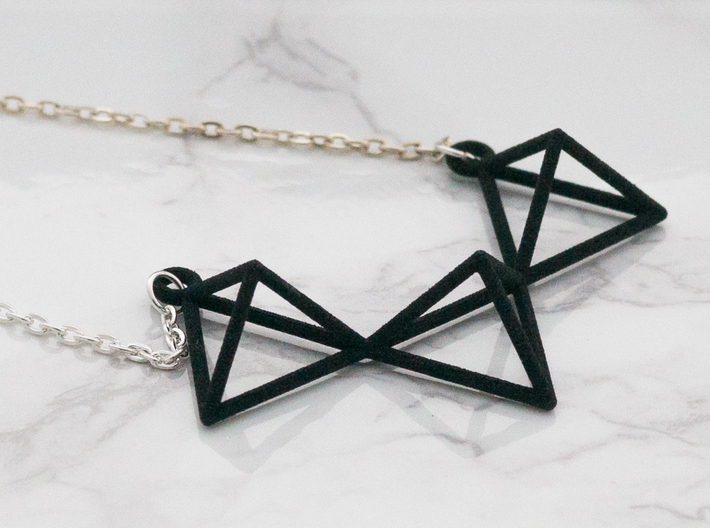 Tetrahedron Pendant 3d printed