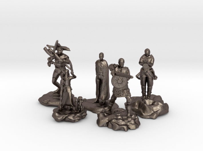 Cleric, Fighter, Rogue, Ranger, and Sorcerer 3d printed