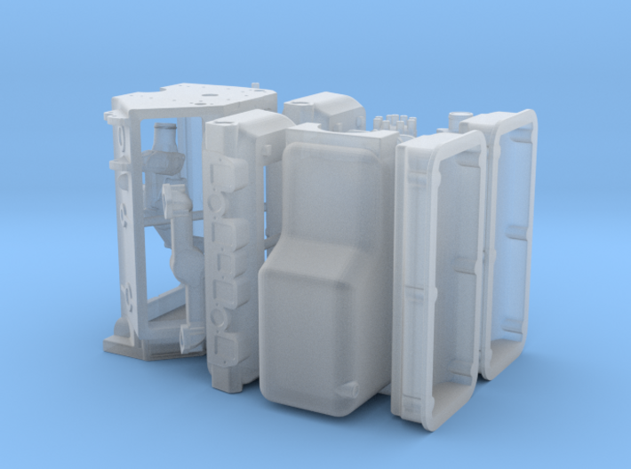 1/16 392 Hemi Basic Block Kit 3d printed