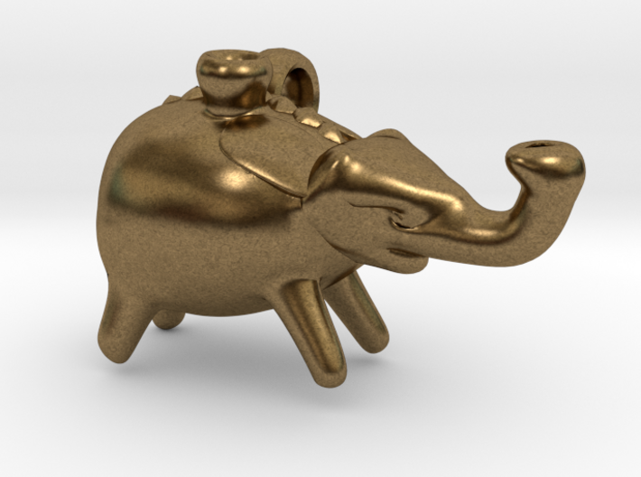 Roman Elephant Pendant (Askos) 3d printed