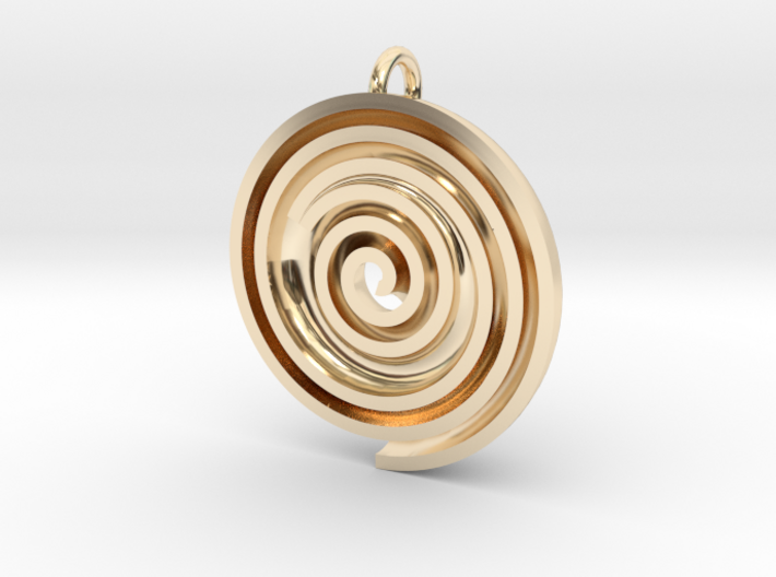 InFin Nautilus: Pendant - Petite 3d printed