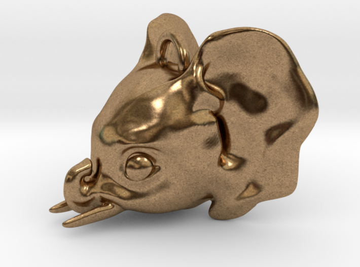 Baby Elephant Pendant 3d printed