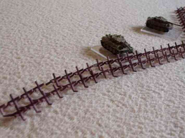 1/300 Hedgehog antitank obstacles x 72 3d printed Obstacle made from White Strong Flexible
