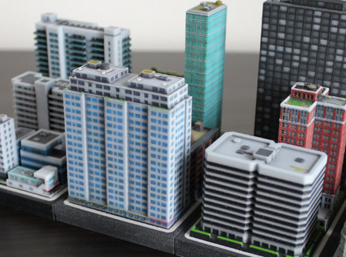 New York Set 1 Residential Building 2 x 4 3d printed