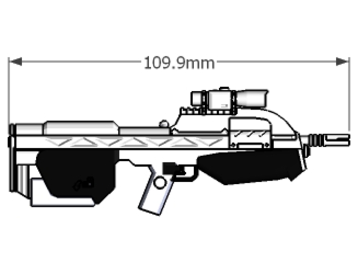 1:6 scale Battle Rifle 55K Detail/Acrylic version 3d printed Add a caption...