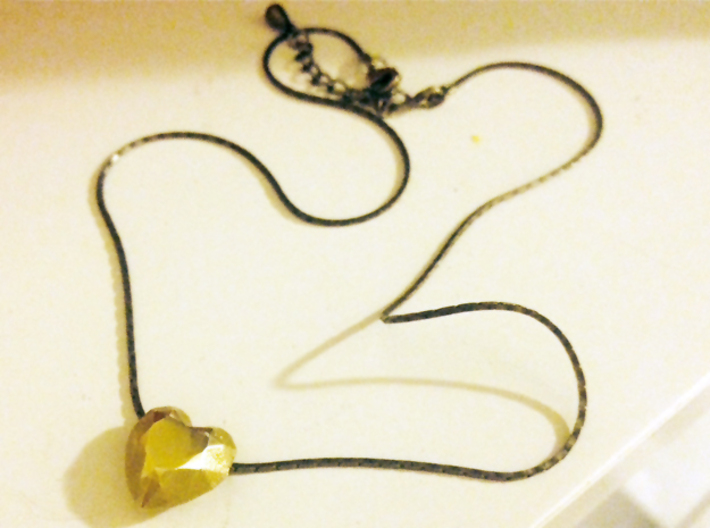 Lucky Heart Pendant for a Necklace or Keychain 3d printed 