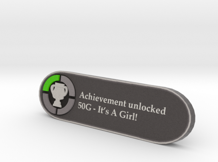 Achievement It's a girl 3d printed 