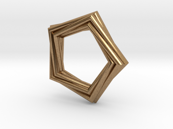 Pentagonal Pendant or Ring 3d printed