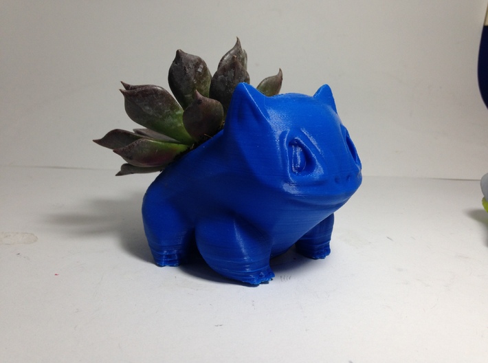 Bulbasaur 1mm thick succulent planter 3d printed 