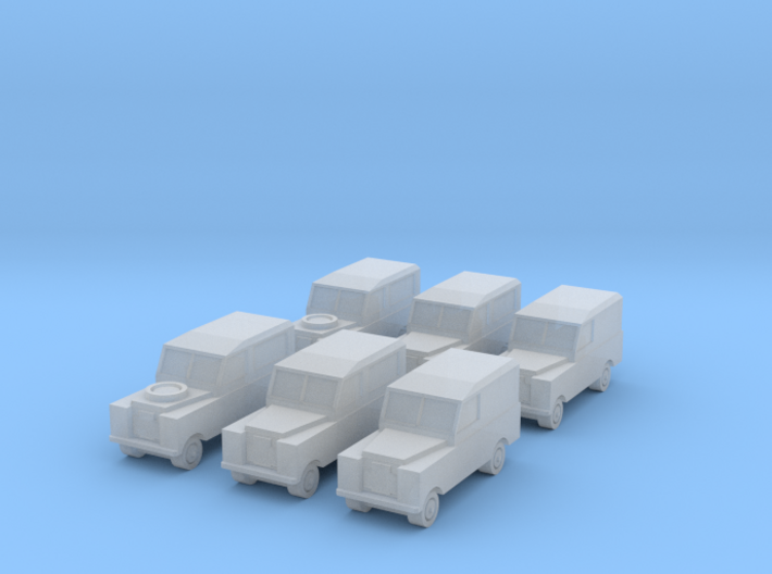 1/450 Land Rover Series 2a, Set of 6, for T gauge 3d printed